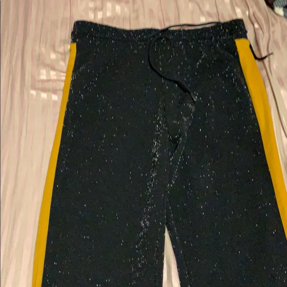 Glitter track pants